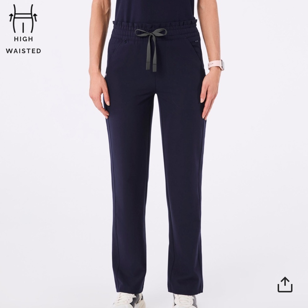 Figs Davia Navy Scrub Pants
